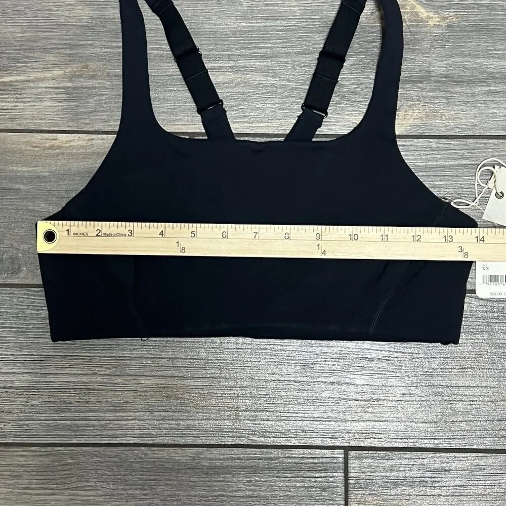 NWT $68 Free People X Hatch Maternity Bra XS Black Never Better Square Neck